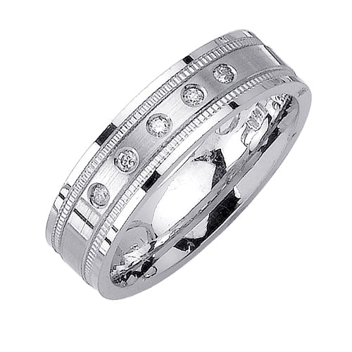 0.10ct 14K or 18K White Gold Diamond Ring