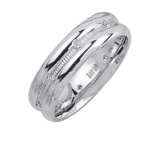 0.16ct 14K or 18K White Gold Diamond Ring