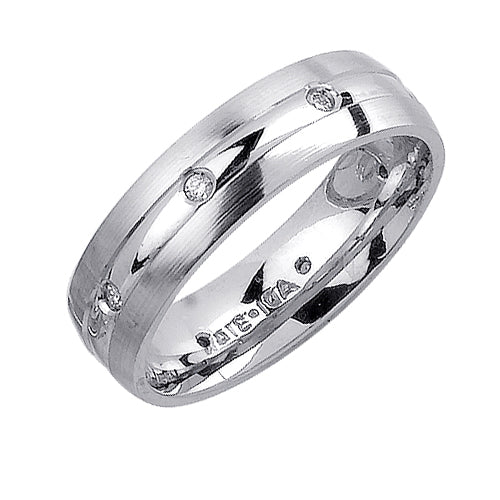 0.16ct 14K or 18K White Gold Diamond Ring