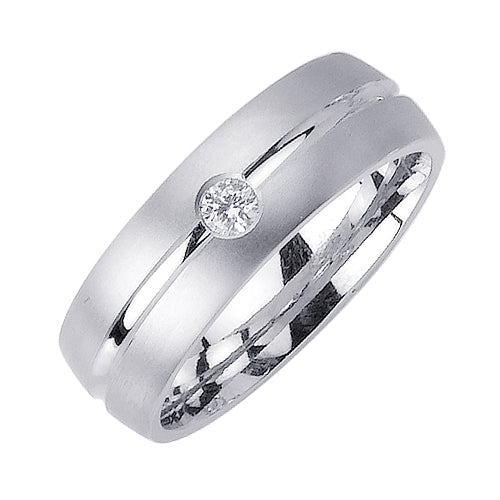 0.10ct 14K or 18K White Gold Diamond Ring