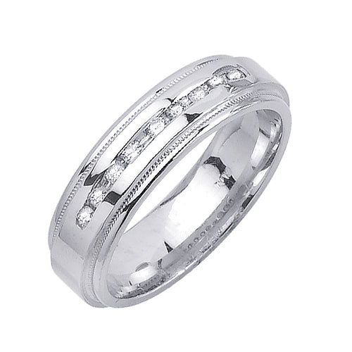 0.20ct 14K or 18K White Gold Diamond Ring