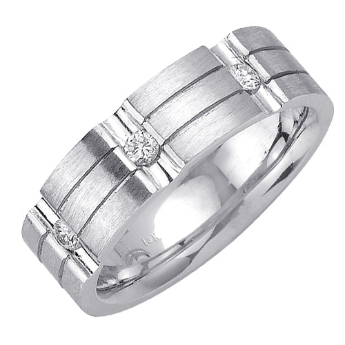 0.24ct 14K or 18K White Gold Diamond Ring