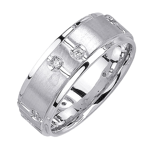 0.24ct 14K or 18K White Gold Diamond Ring
