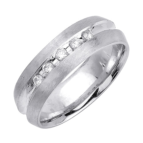 0.20ct 14K or 18K White Gold Diamond Ring