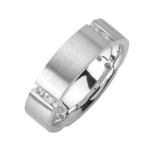 0.24ct 14K or 18K White Gold Diamond Ring