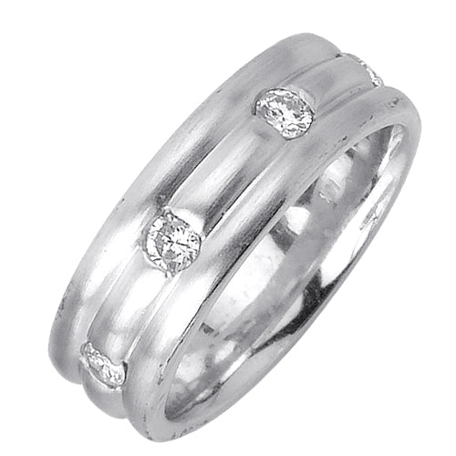 0.45ct 14K or 18K White Gold Diamond Ring