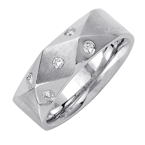 0.20ct 14K or 18K White Gold Diamond Ring