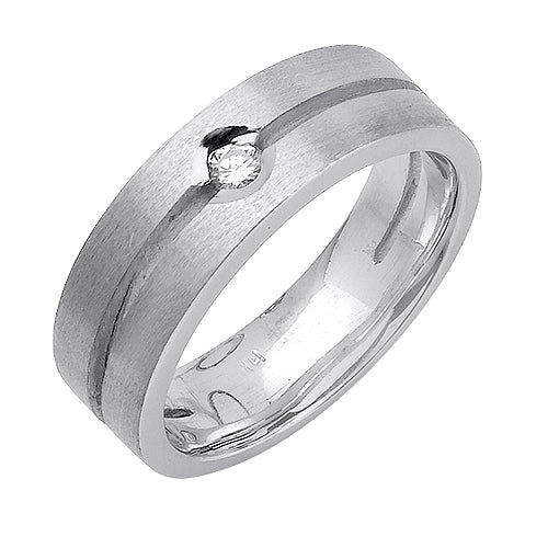 0.10ct 14K or 18K White Gold Diamond Ring