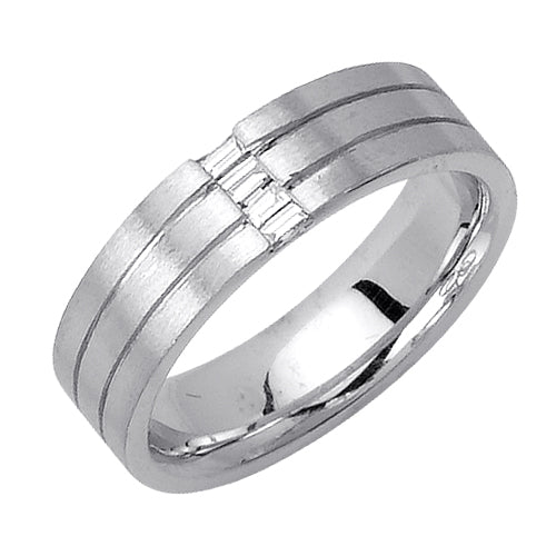 0.15ct 14K or 18K White Gold Diamond Ring