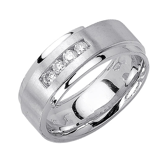 0.28ct 14K or 18K White Gold Diamond Ring