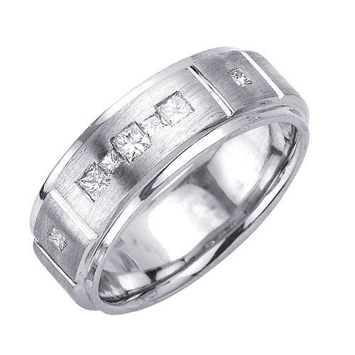 0.56ct 14K or 18K White Gold Diamond Ring