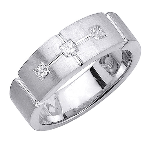 0.24ct 14K or 18K White Gold Diamond Ring