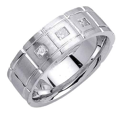 0.21ct 14K or 18K White Gold Diamond Ring