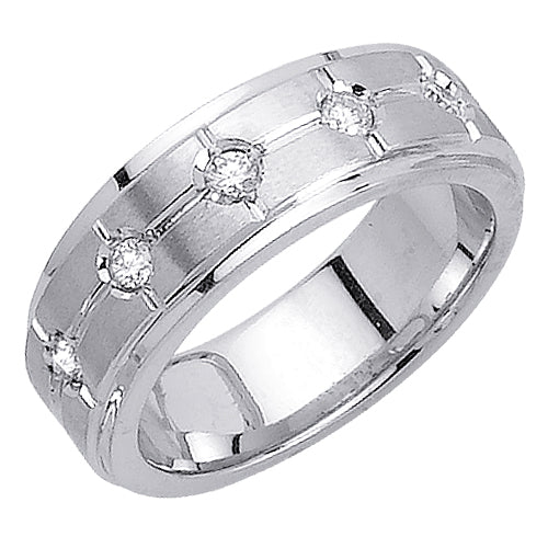 0.25ct 14K or 18K White Gold Diamond Ring