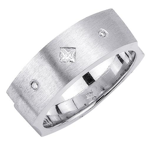 0.14ct 14K or 18K White Gold Diamond Ring