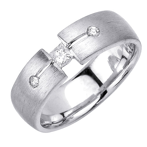 0.27ct 14K or 18K White Gold Diamond Ring