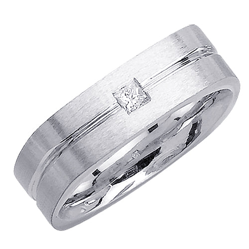 0.15ct 14K or 18K White Gold Diamond Ring