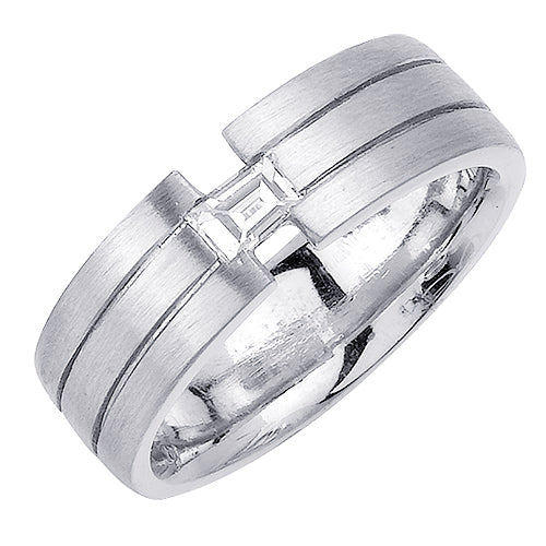 0.27ct 14K or 18K White Gold Diamond Ring