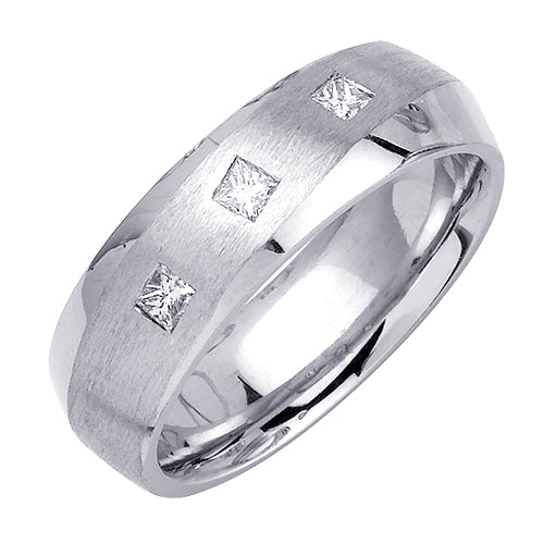 0.24ct 14K or 18K White Gold Diamond Ring