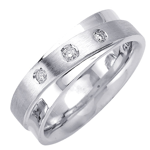 0.36ct 14K or 18K White Gold Diamond Ring