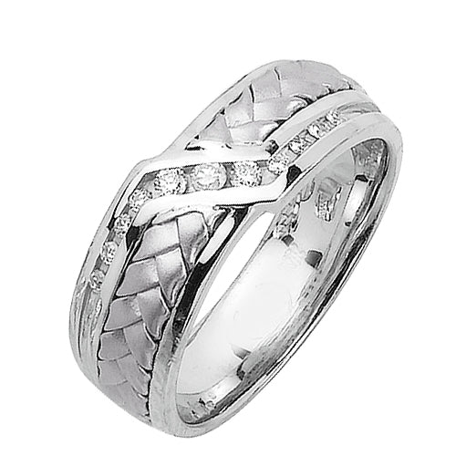 0.21ct 14K or 18K White Gold Diamond Ring