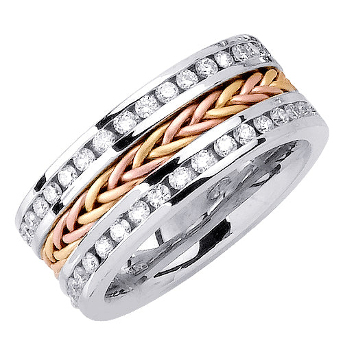 1.75ct 14K or 18K Two-Tone Gold Diamond Ring
