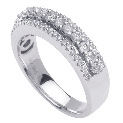 0.75ct 14K or 18K White Gold Diamond Ring