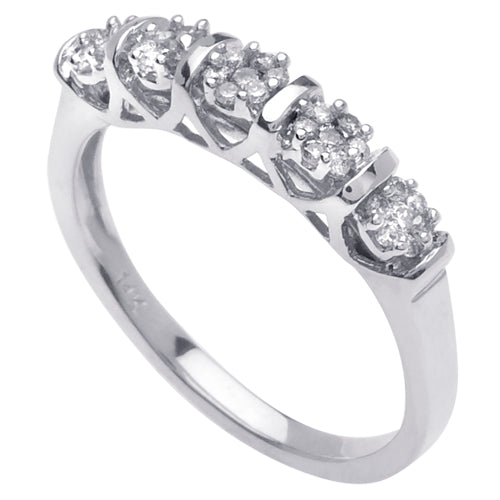 0.35ct 14K or 18K White Gold Diamond Ring