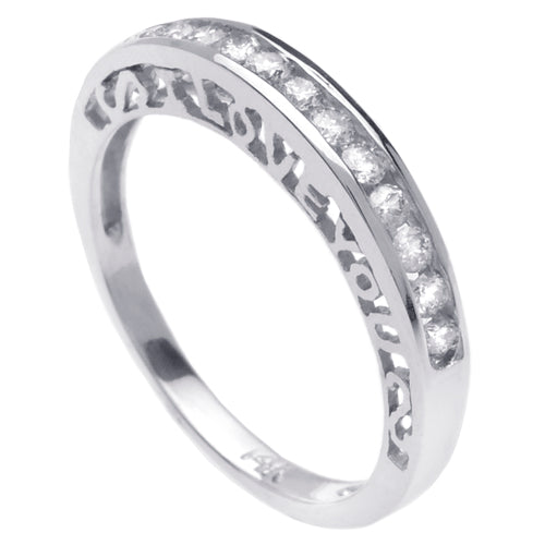 0.30ct 14K or 18K White Gold Diamond Ring