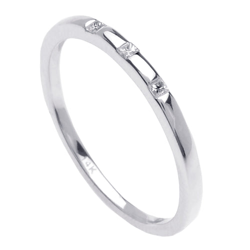 0.06ct 14K or 18K White Gold Diamond Ring