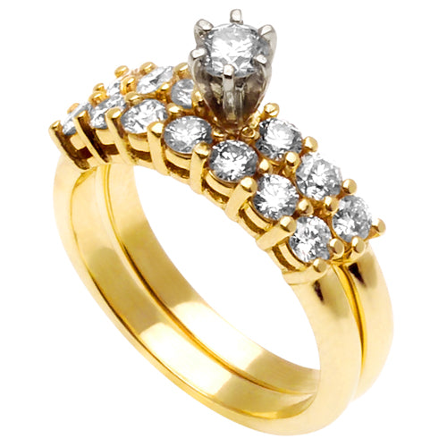 1.05ct 14K or 18K Yellow Gold Diamond Ring