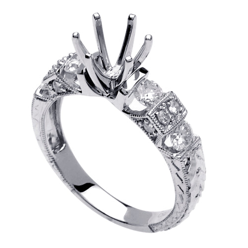 0.75ct 14K or 18K White Gold Diamond Ring