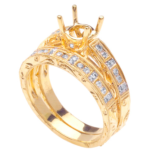 0.40ct 14K or 18K Yellow Gold Diamond Ring