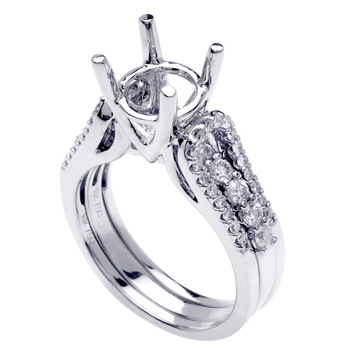 0.70ct 14K or 18K White Gold Diamond Ring