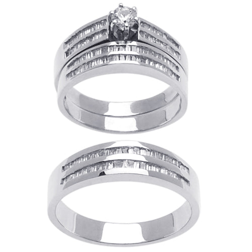 1.75ct 14K or 18K White Gold Diamond Rings