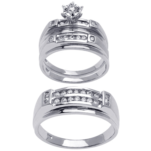 1.05ct 14K or 18K White Gold Diamond Rings