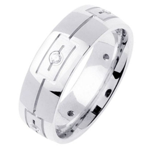 0.10ct 14K or 18K White Gold Diamond Ring