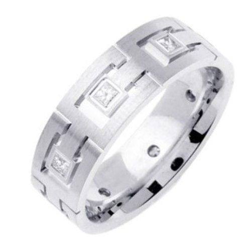 0.16ct 14K or 18K White Gold Diamond Ring