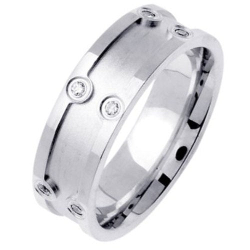 0.24ct 14K or 18K White Gold Diamond Ring