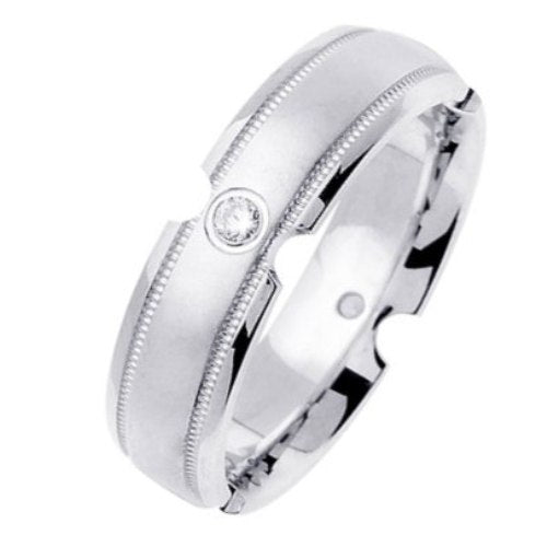 0.10ct 14K or 18K White Gold Diamond Ring