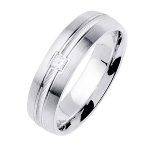 0.10ct 14K or 18K White Gold Diamond Ring