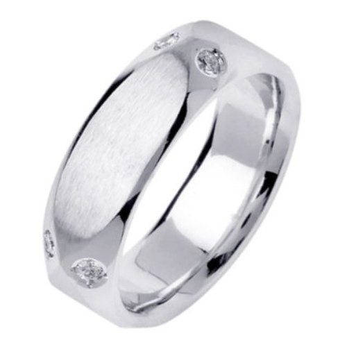 0.16ct 14K or 18K White Gold Diamond Ring