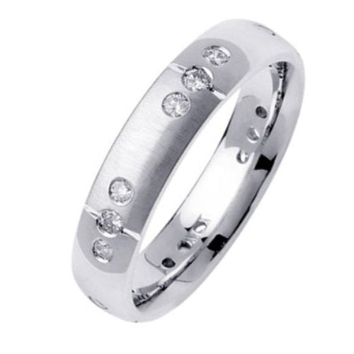 0.45ct 14K or 18K White Gold Diamond Ring