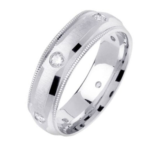 0.36ct 14K or 18K White Gold Diamond Ring