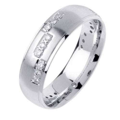 0.27ct 14K or 18K White Gold Diamond Ring
