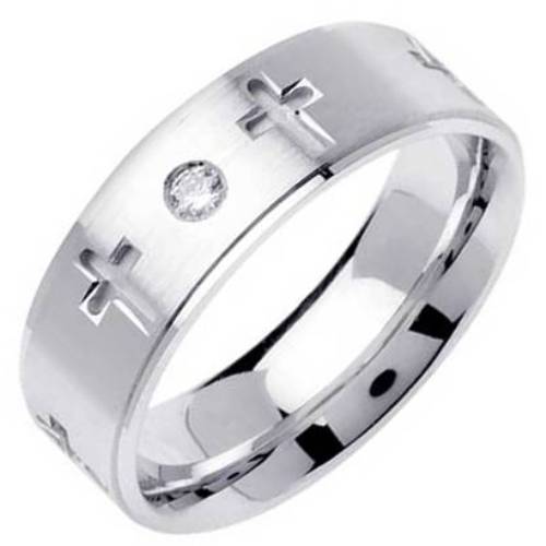 0.06ct 14K or 18K White Gold Diamond Ring