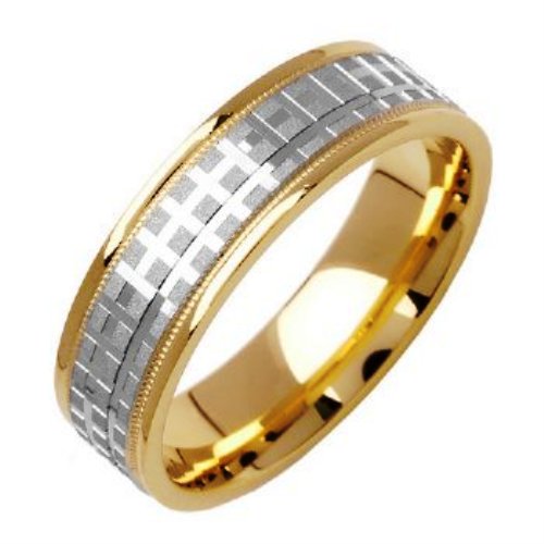 14K or 18K Two-Tone Gold Traditional Ring