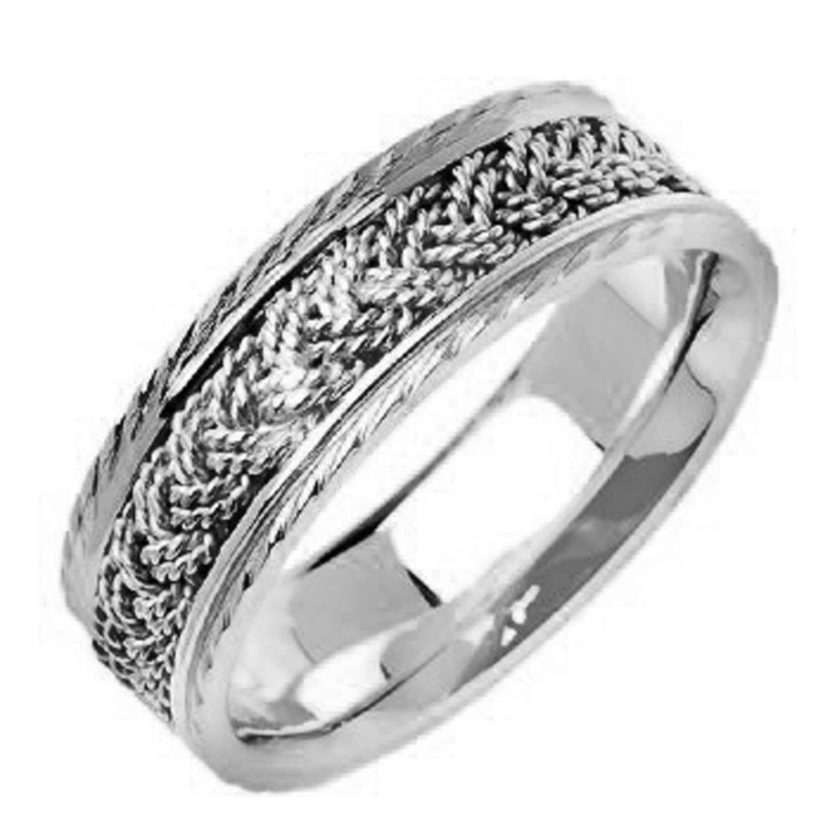 14K or 18K Two-Tone Gold Hand Braided Ring
