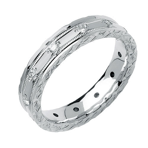 0.48ct 14K or 18K White Gold Diamond Ring