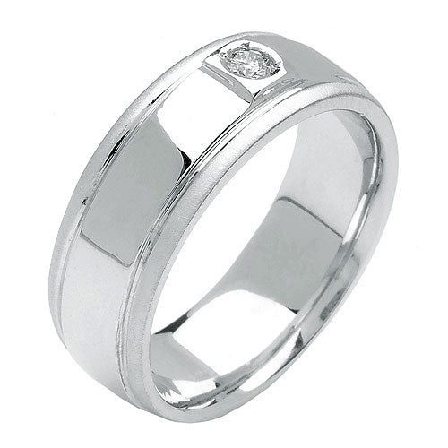 0.12ct 14K or 18K White Gold Diamond Ring